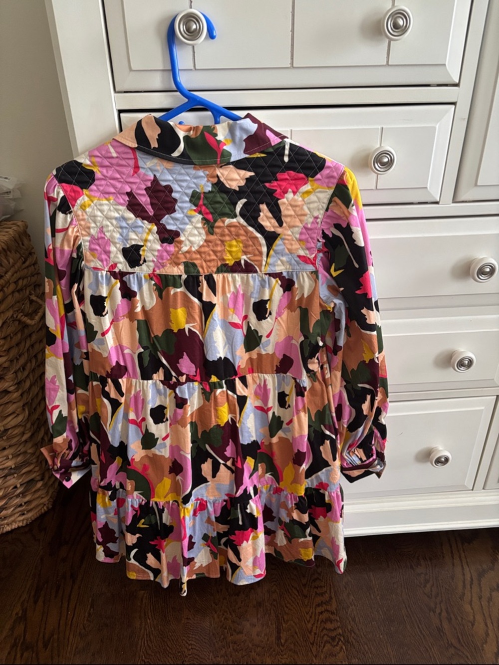 CROSBY by Mollie Burch Multicolor Tiered Long-Sleeve Dress - Picture 3 of 3